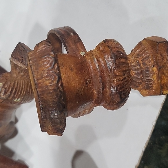 Napkin Rings 4 wooden, 4 metal - Picture 2 of 3